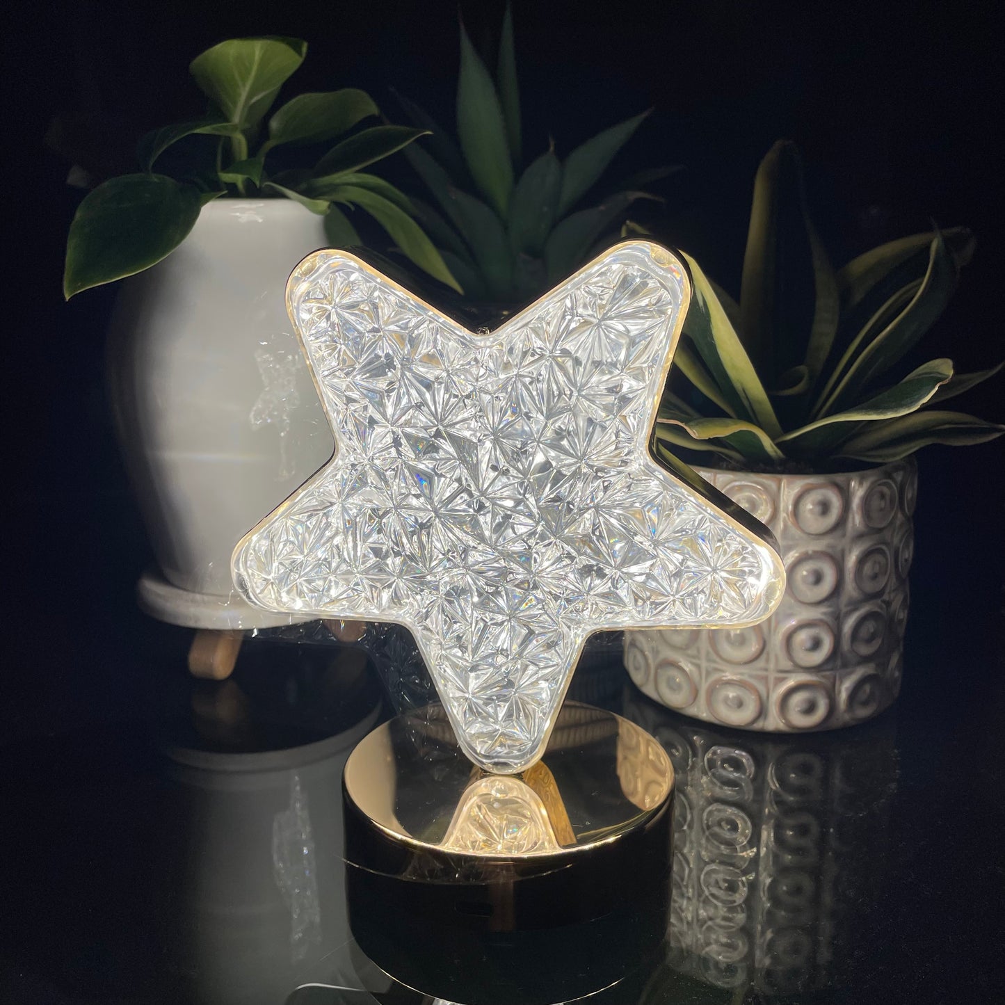 Lámpara touch LED estrella