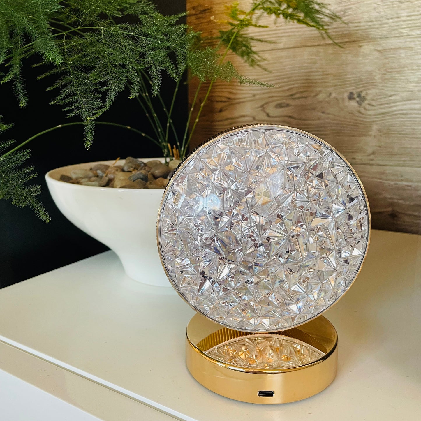 Lámpara touch LED circular