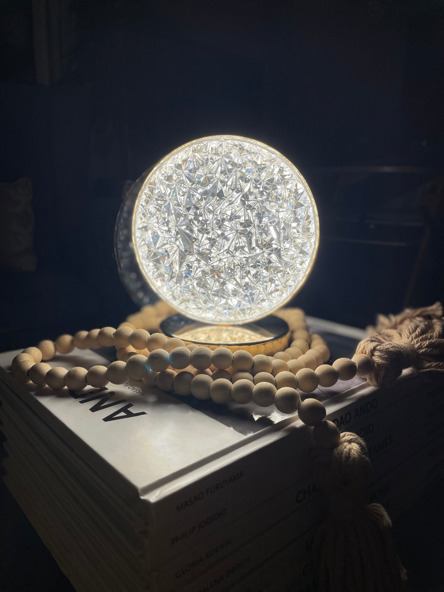 Lámpara touch LED circular