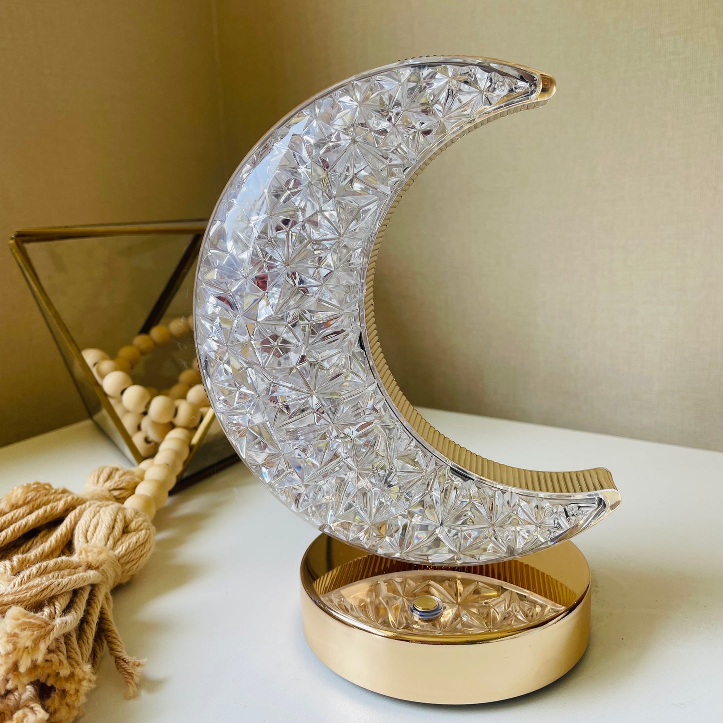 Lámpara touch LED media luna
