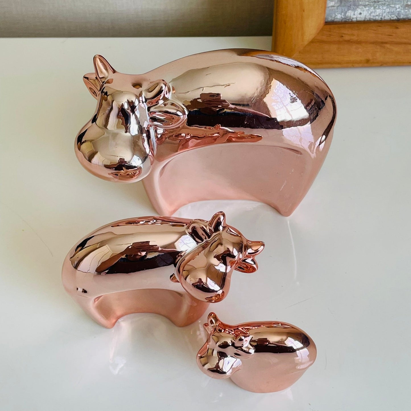 Set de vaquitas de cerámica