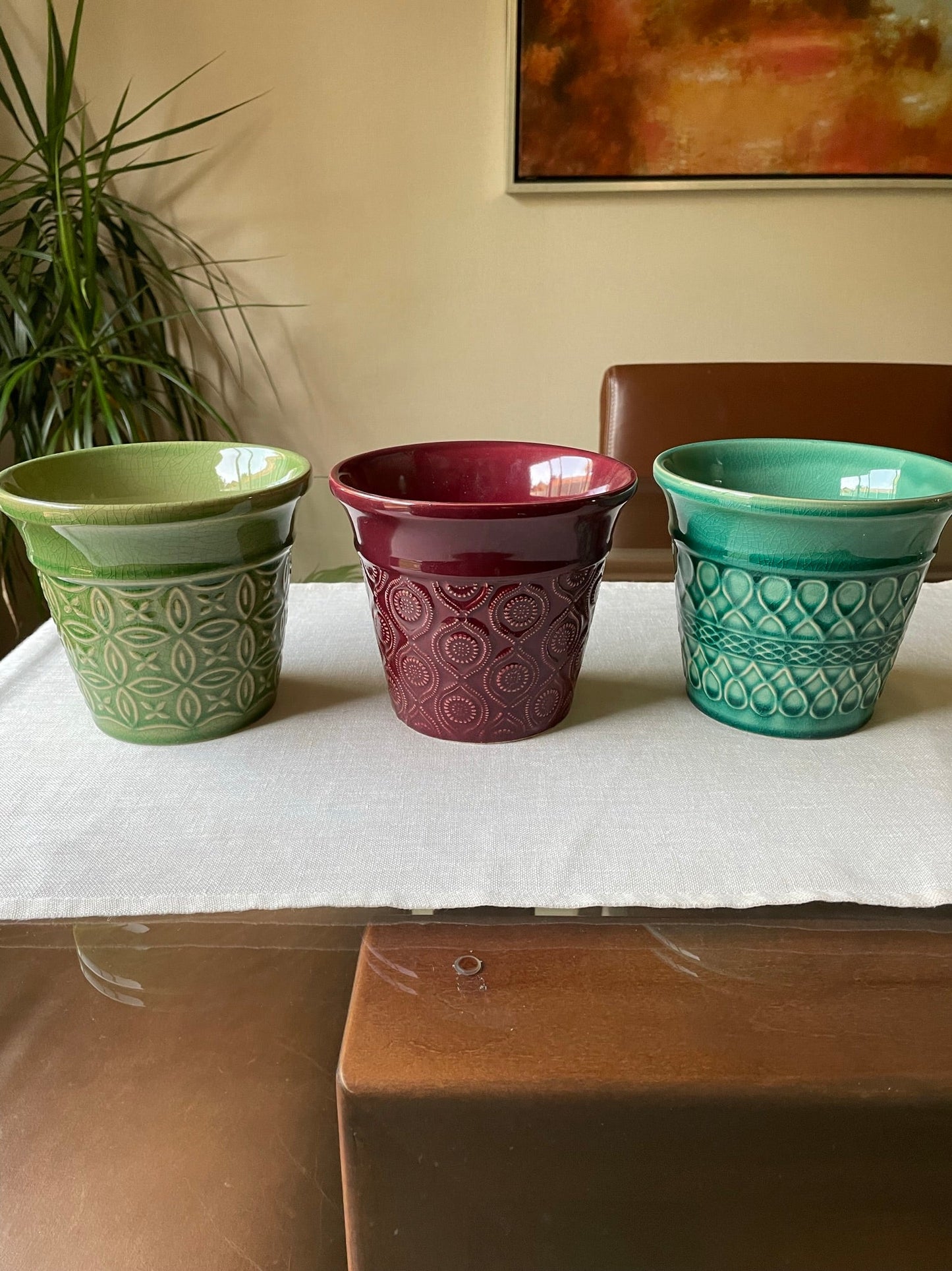 Maceta de cerámica colores