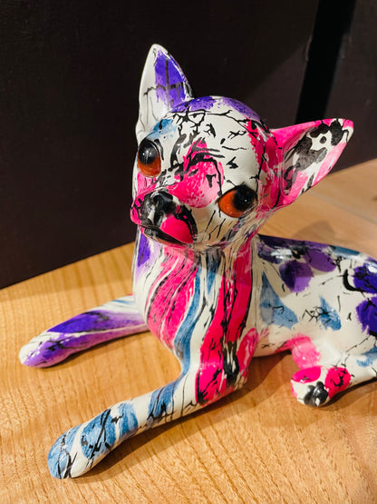 Chihuahua de resina "Pop Art"