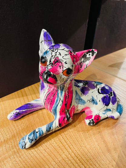 Chihuahua de resina "Pop Art"